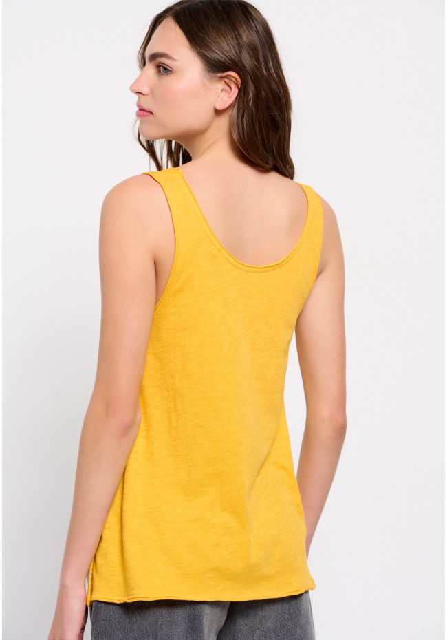 Plain cotton tank top