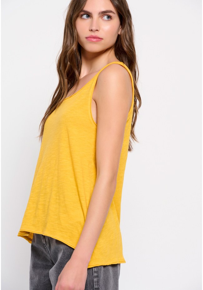 Plain cotton tank top