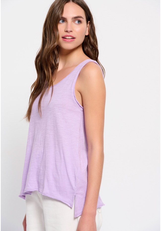 Plain cotton tank top