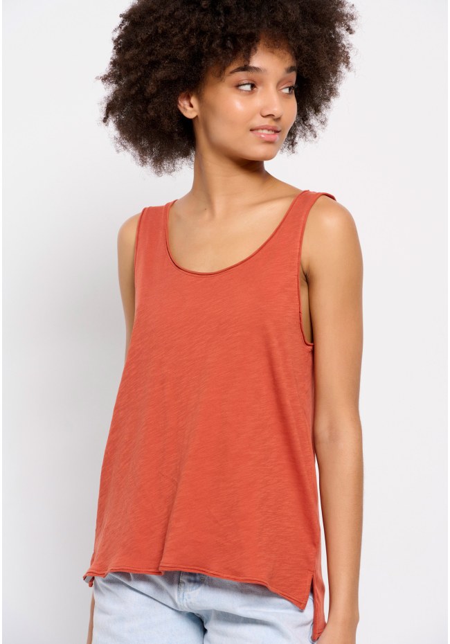 Plain cotton tank top