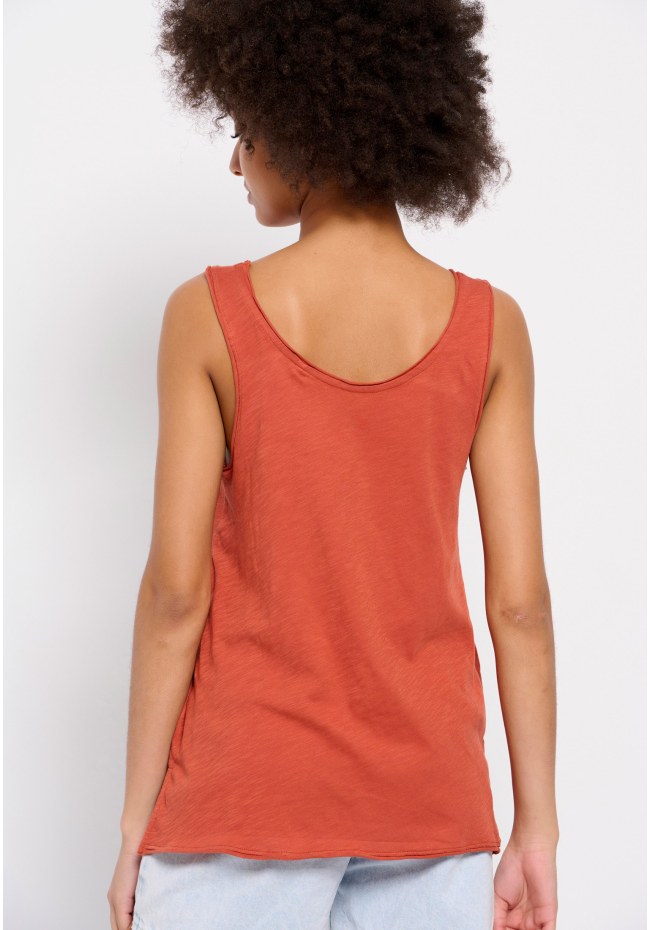 Plain cotton tank top