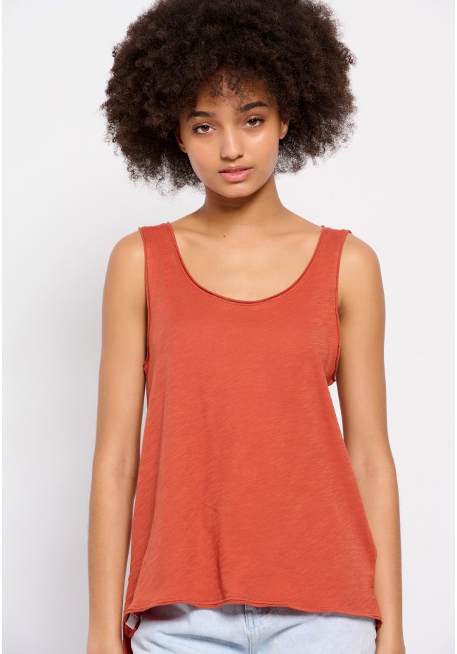Plain cotton tank top