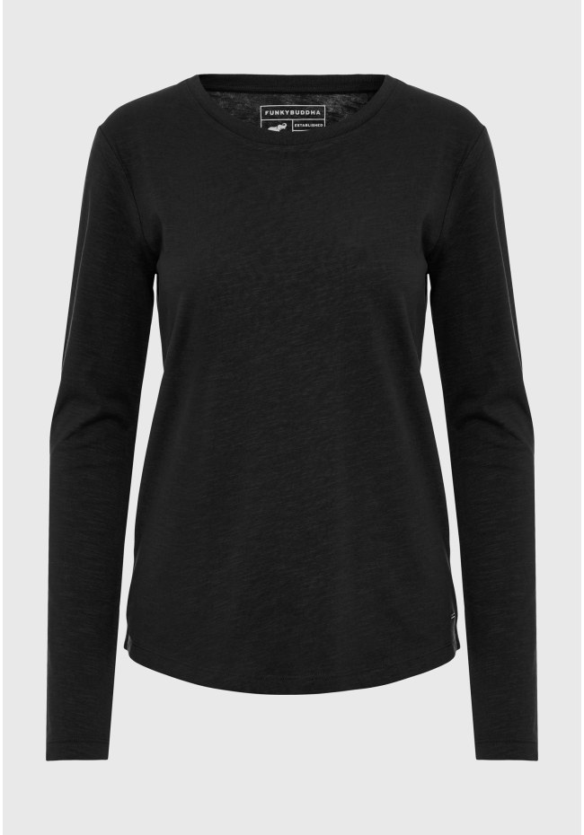 Crew neck long sleeve t-shirt