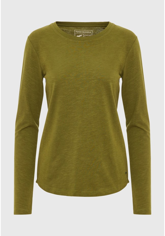 Crew neck long sleeve t-shirt