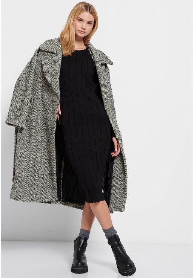 Knitted midi dress