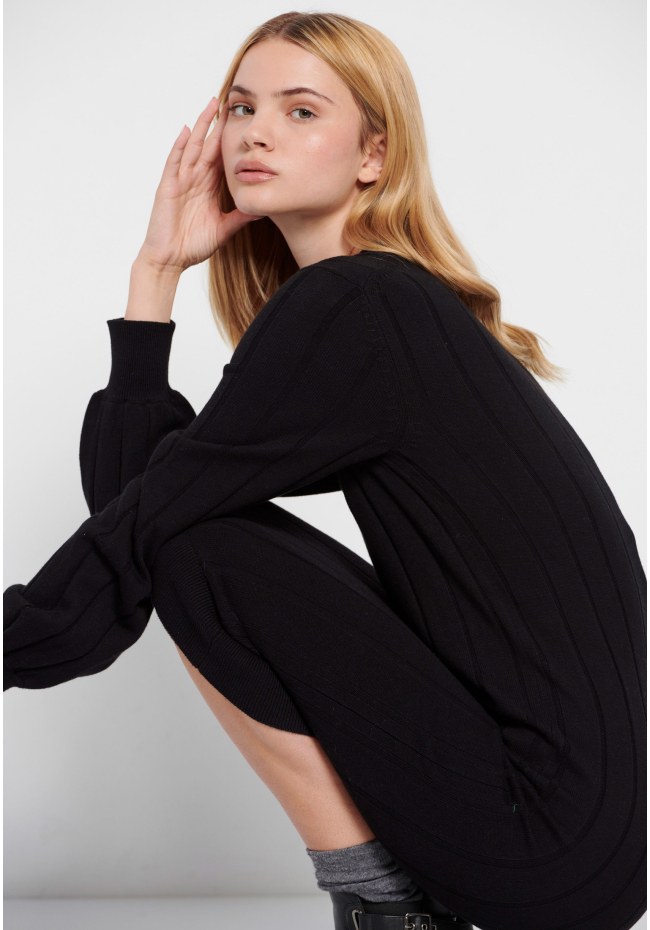 Knitted midi dress