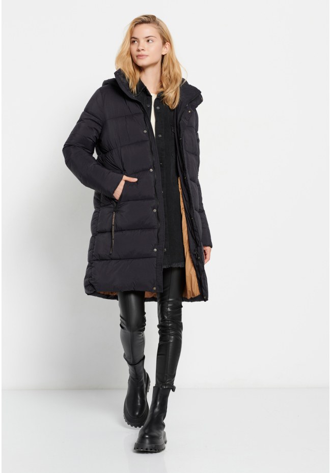 Relaxed fit women's puffer jacket