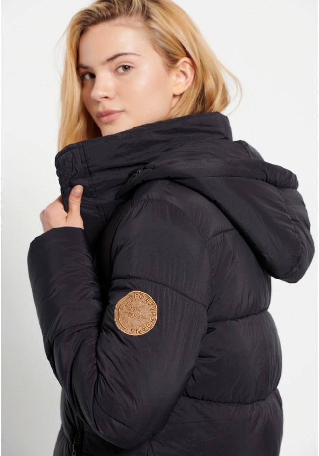Relaxed fit women's puffer jacket