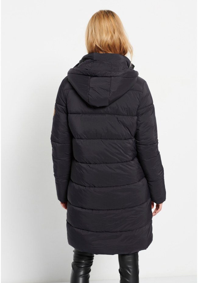 Relaxed fit women's puffer jacket