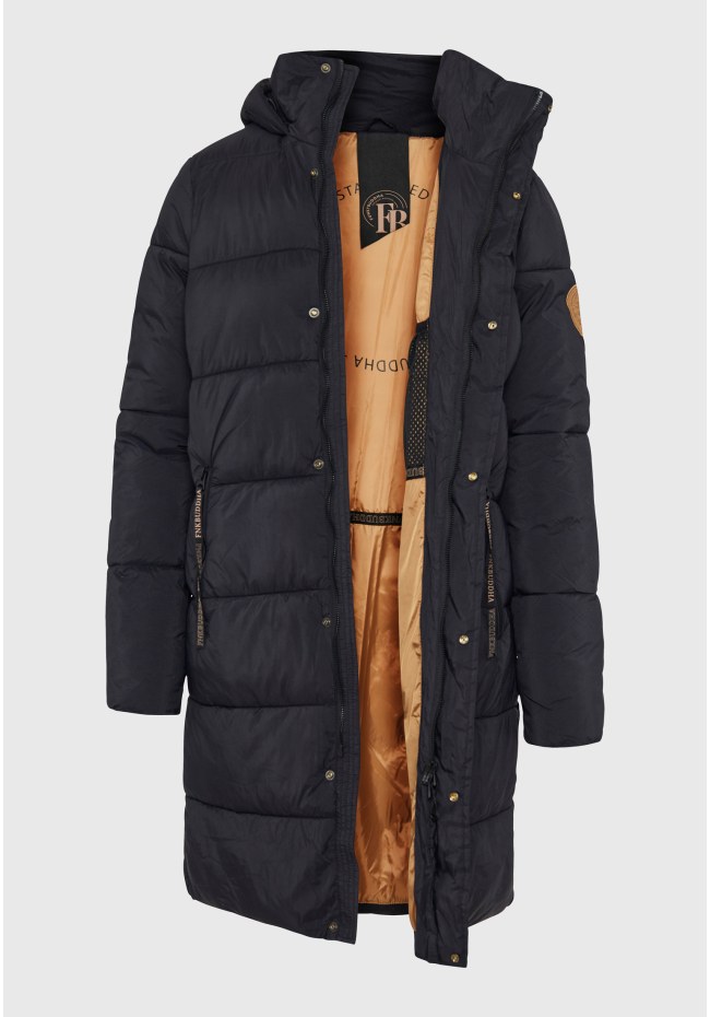 Relaxed fit women's puffer jacket