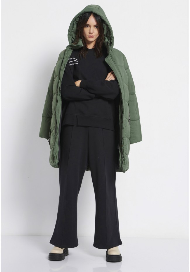 Relaxed fit puffer μπουφάν