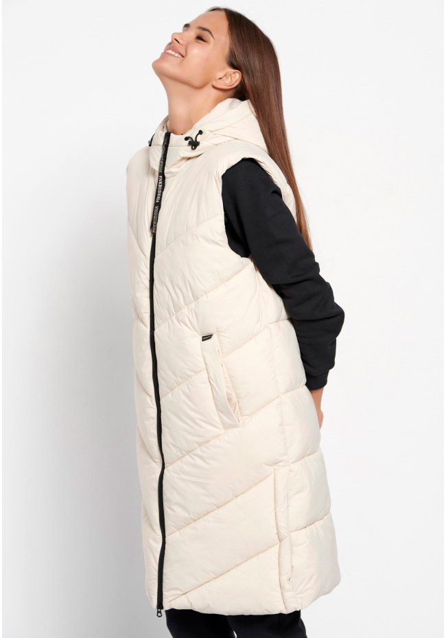 Long fit αμάνικο puffer τζάκετ