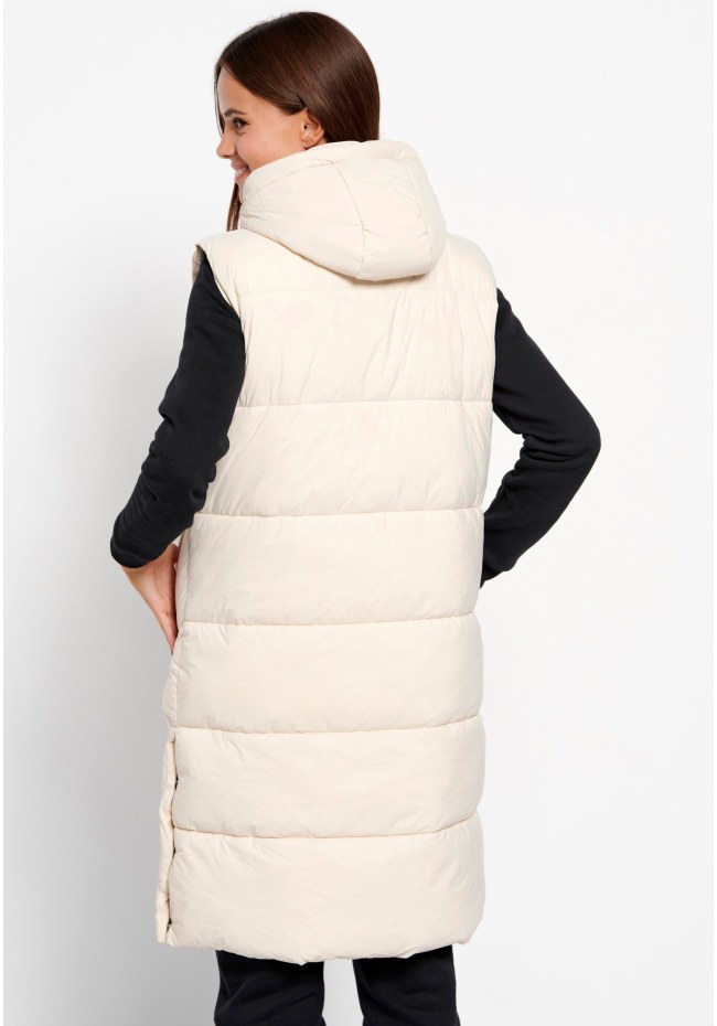 Long fit αμάνικο puffer τζάκετ