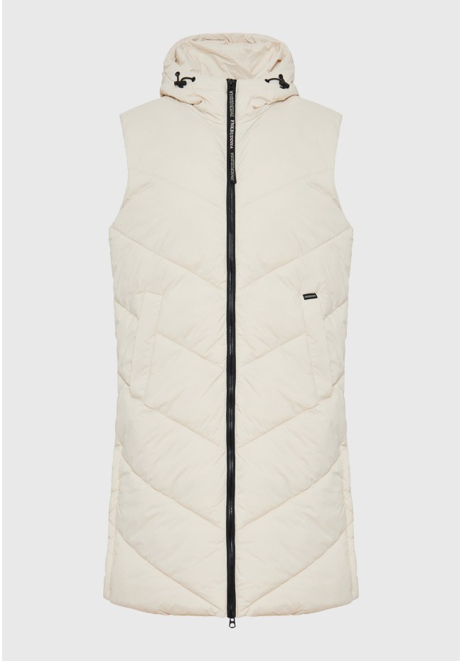 Long fit αμάνικο puffer τζάκετ