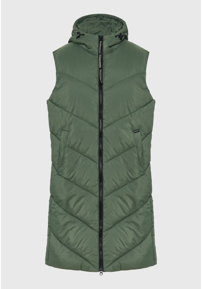 Long fit αμάνικο puffer τζάκετ