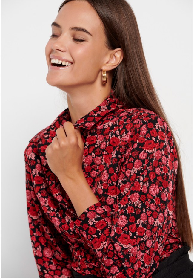 Γυναικείο εμπριμέ πουκάμισο