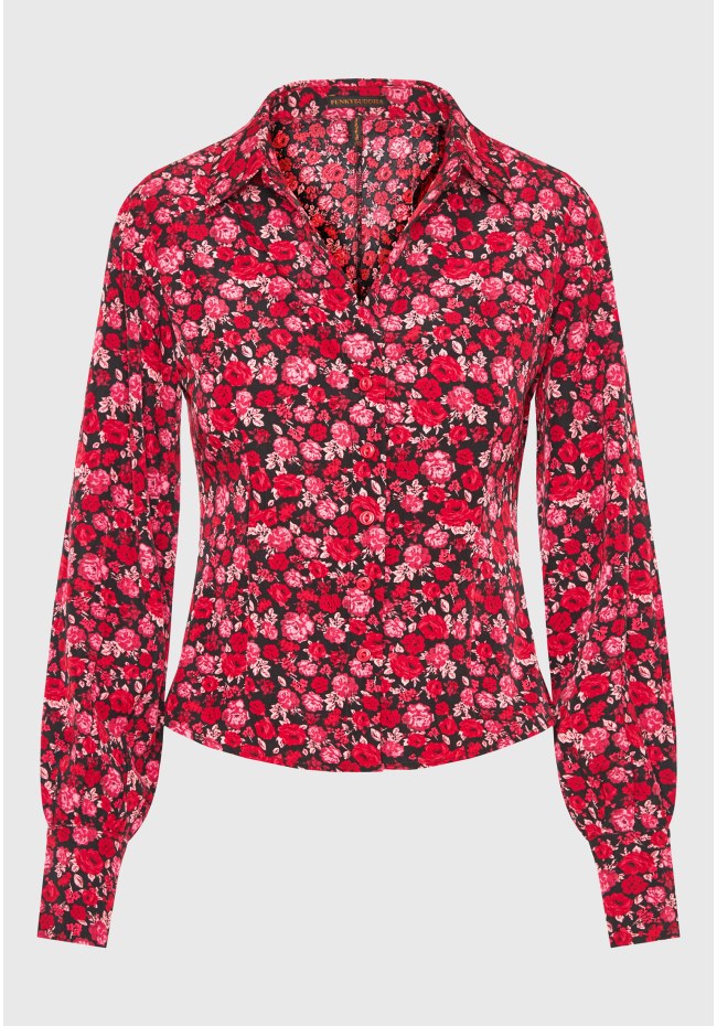 Γυναικείο εμπριμέ πουκάμισο