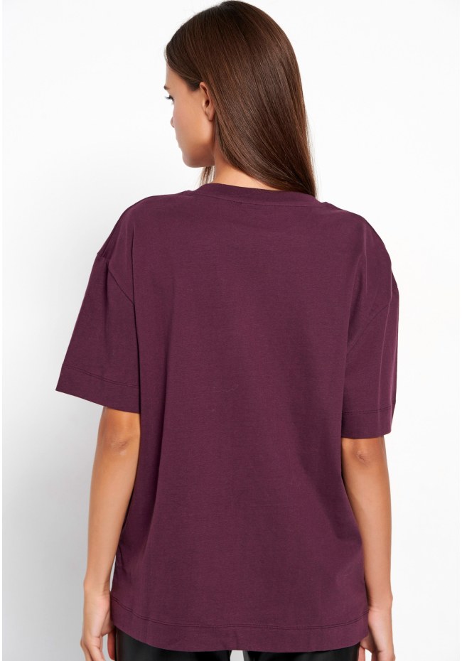 Oversized crew neck printed t-shirt