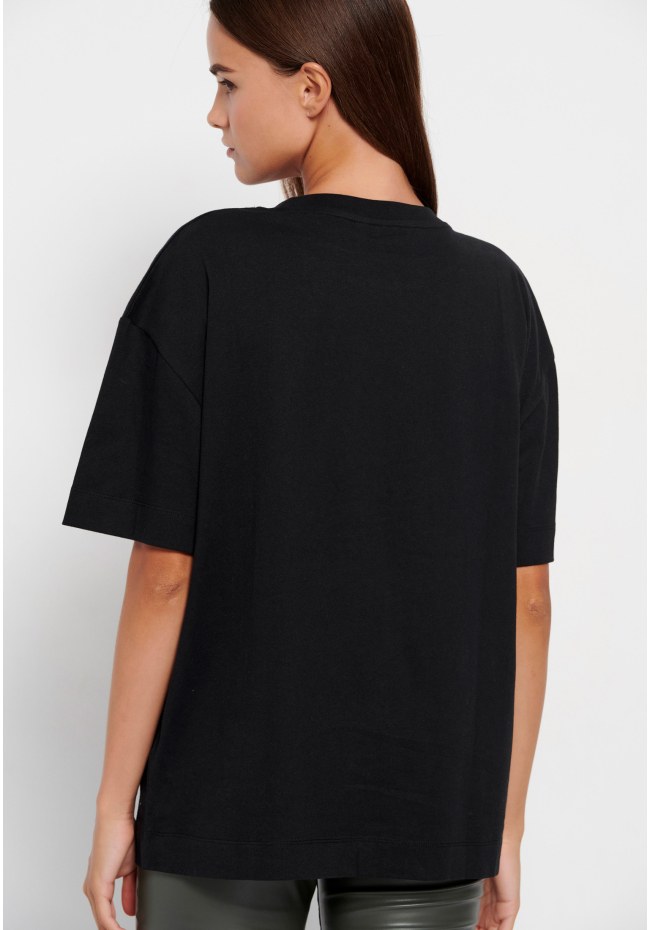 Oversized crew neck printed t-shirt