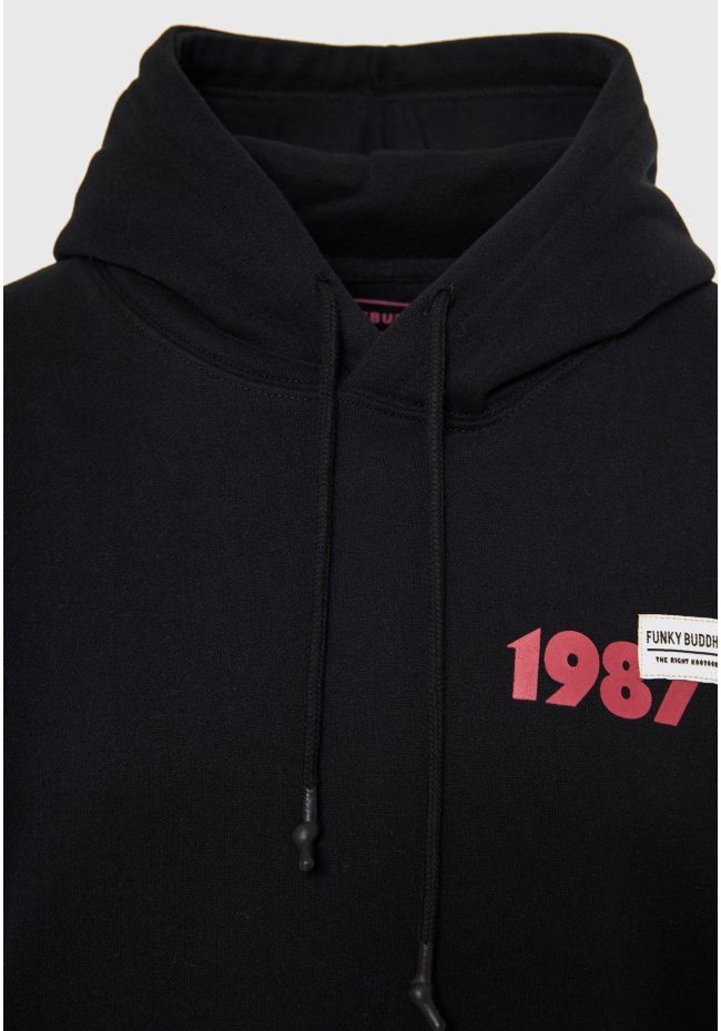 Oversized hoodie with print on the back