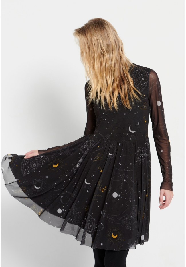 All over printed midi dress
