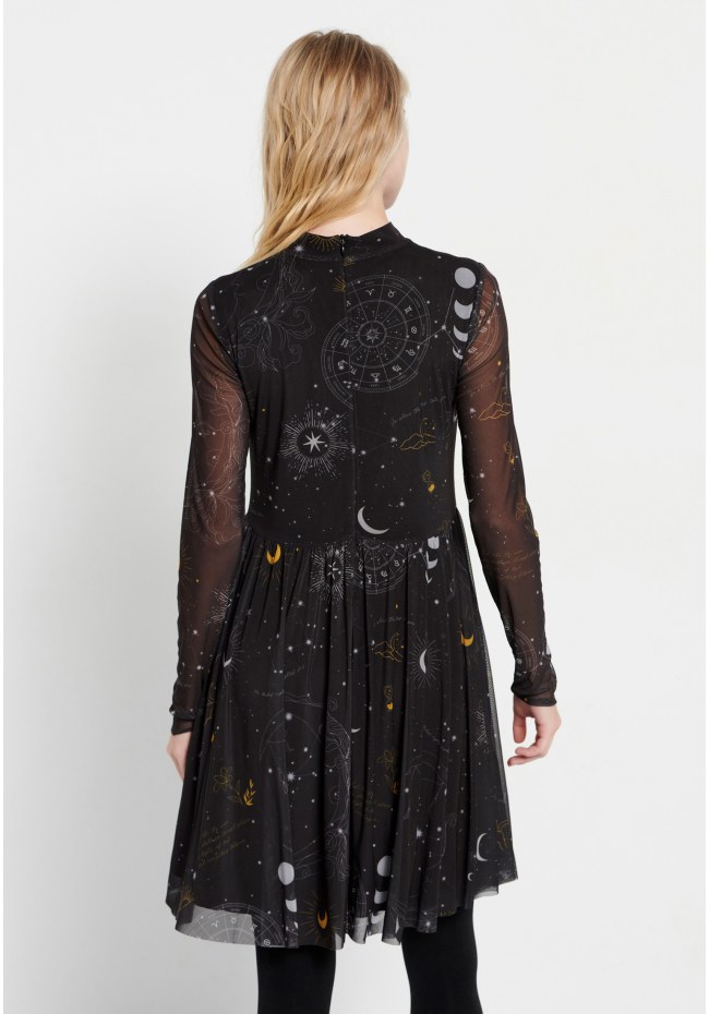 All over printed midi dress