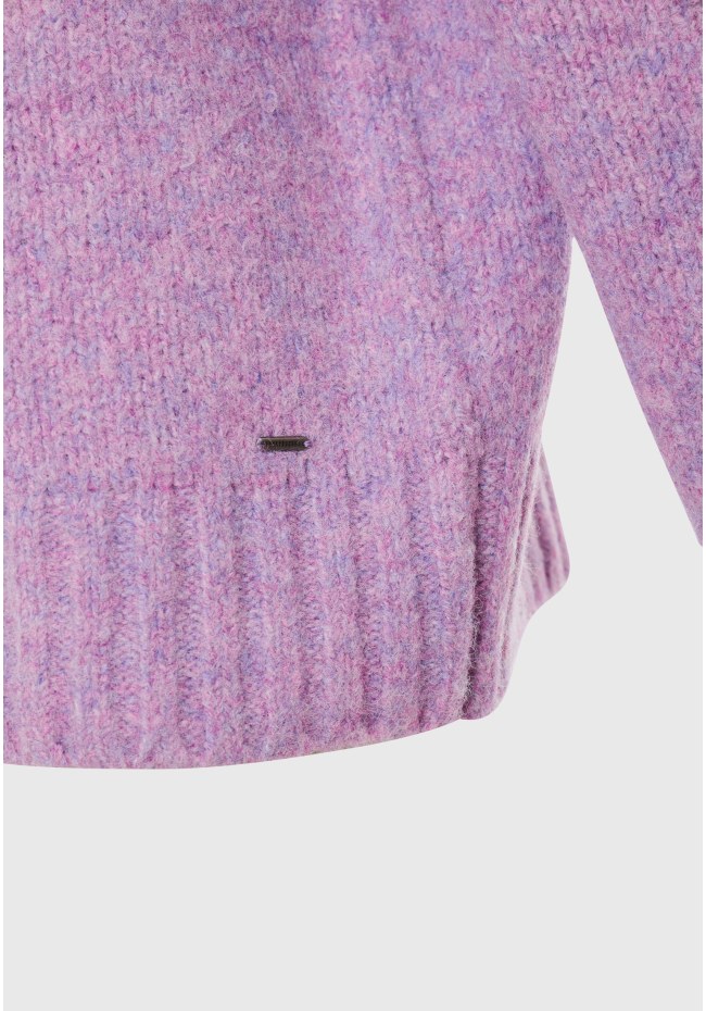 Oversized boho πλεκτή μπλούζα