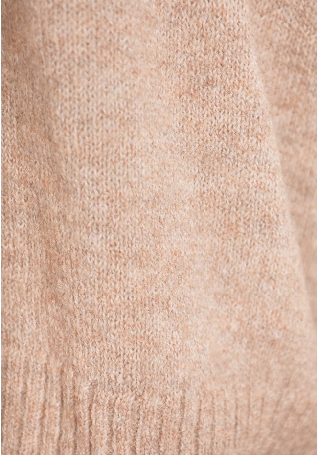 Boho crew-neck pullover with pattern
