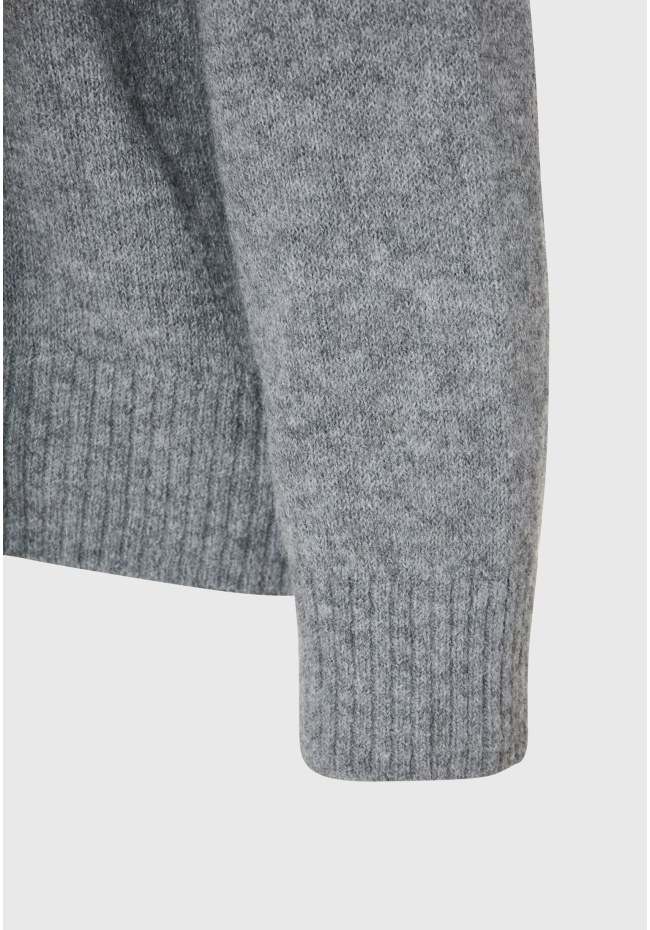 Boho crew-neck pullover with pattern