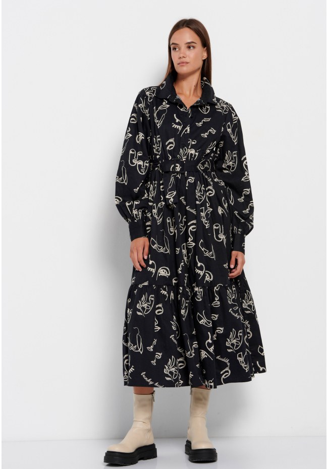 All over printed maxi dress