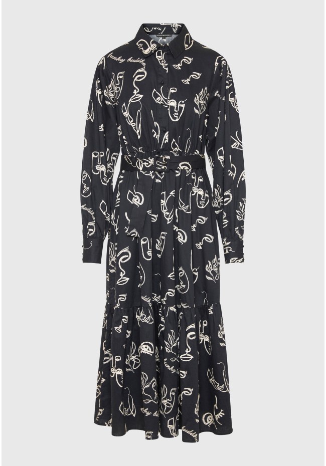 All over printed maxi dress