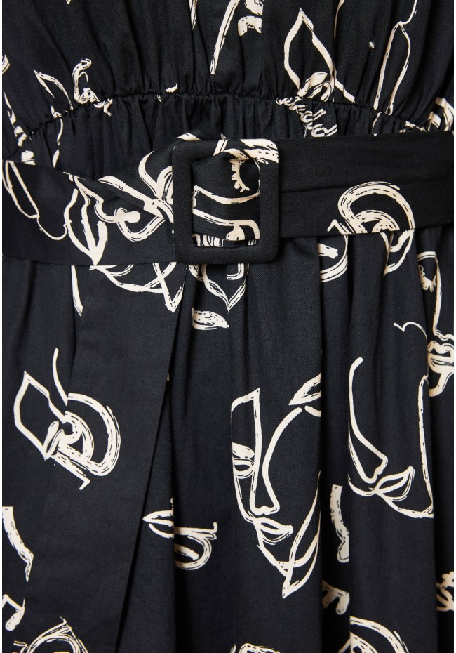 All over printed maxi dress
