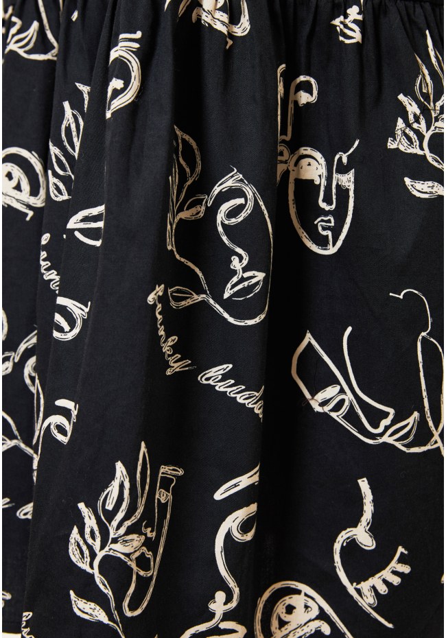 All over printed maxi dress