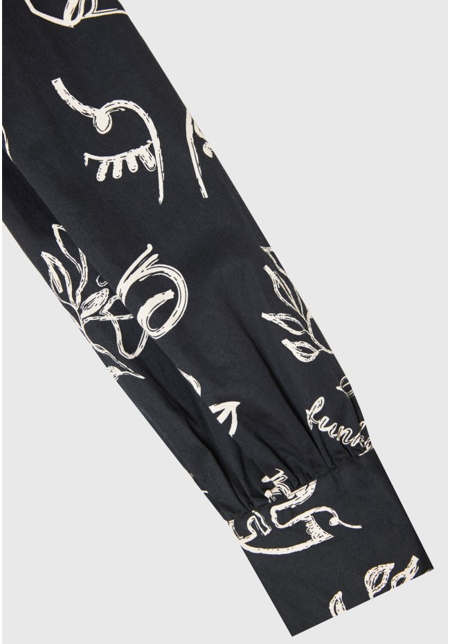 All over printed maxi dress