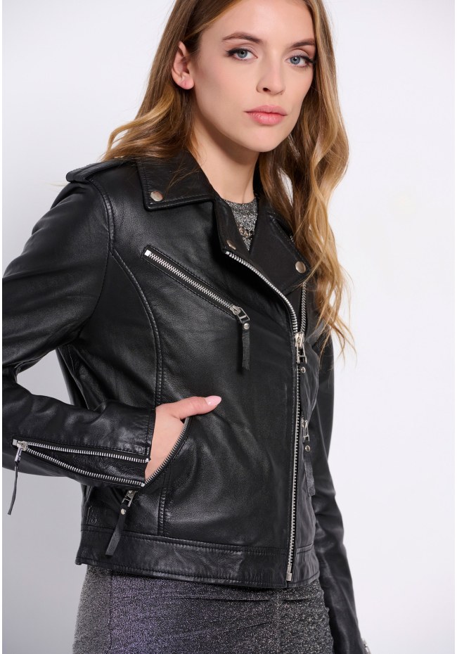 Γυναικείο biker jacket (Sheepskin)