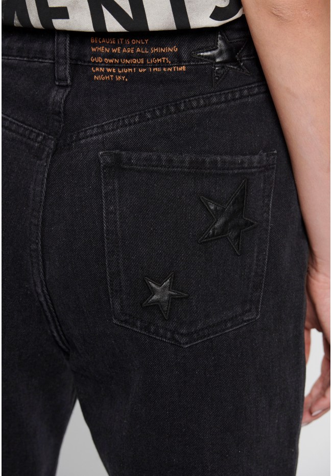 Moms fit τζιν παντελόνι με φθορές