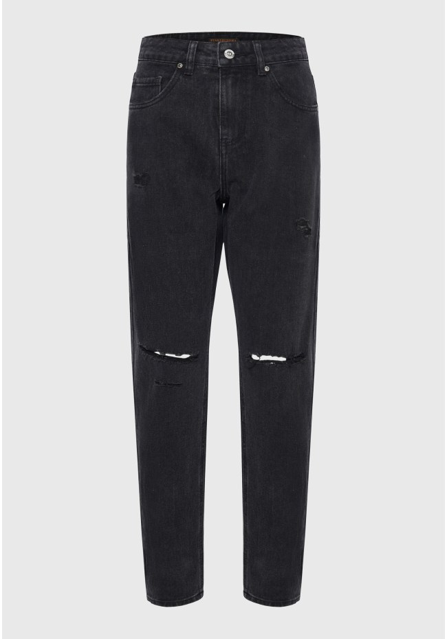 Moms fit τζιν παντελόνι με φθορές