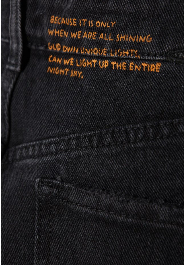 Moms fit τζιν παντελόνι με φθορές