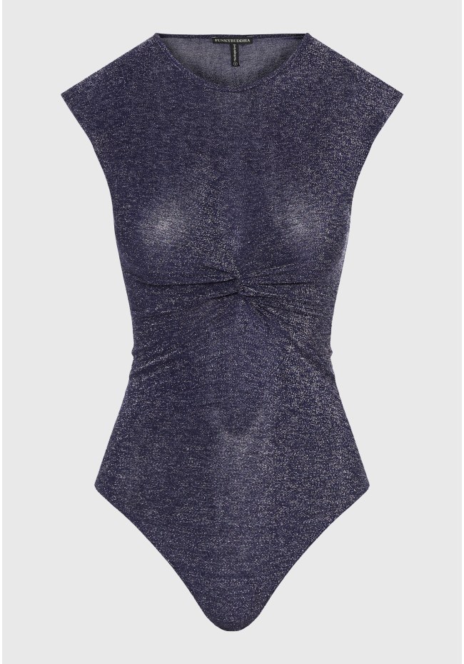 Metallic bodysuit with padding