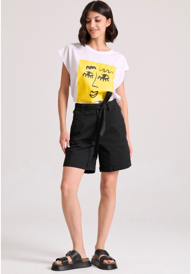 Γυναικείο σορτς με δέσιμο στη μέση