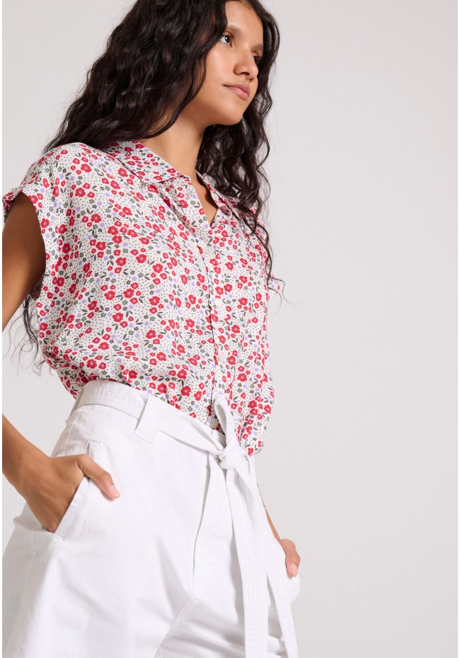 Γυναικείο σορτς με δέσιμο στη μέση