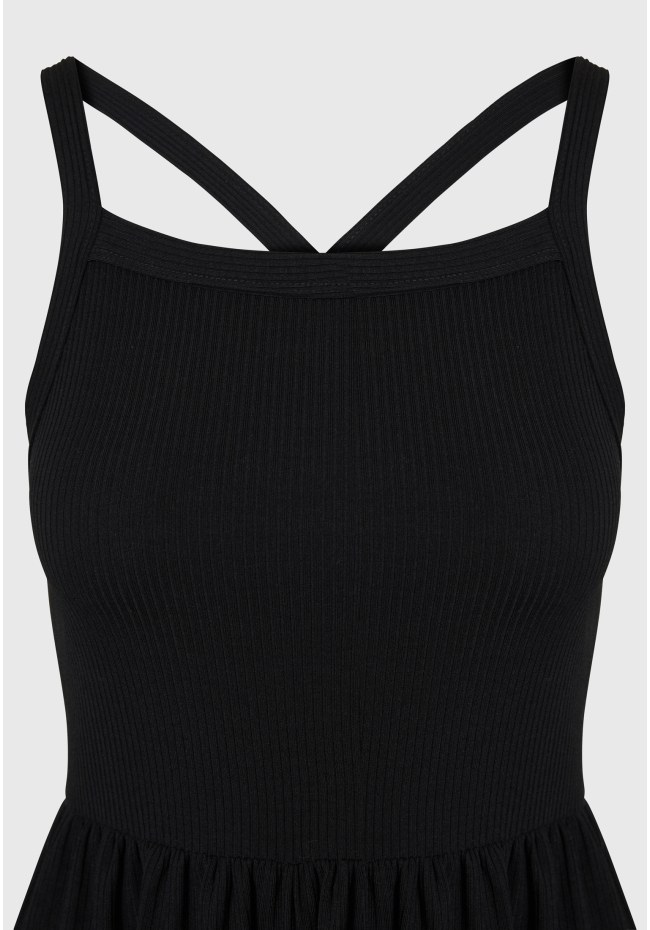 Rib jumpsuit shorts