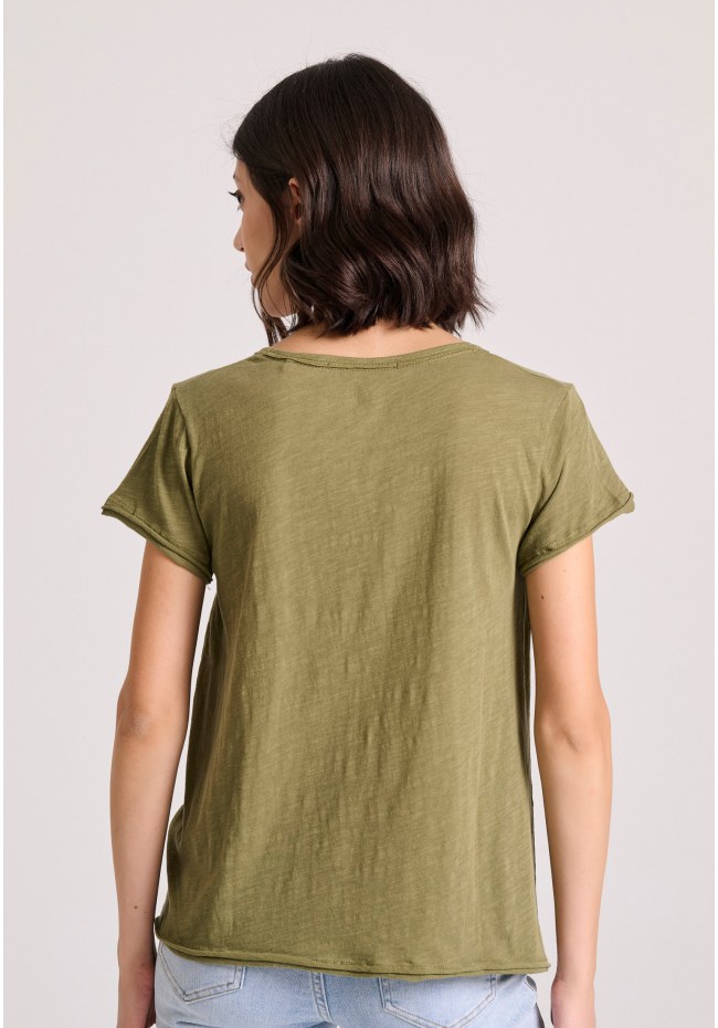 Crew neck women's plain t-shirt - The essentials