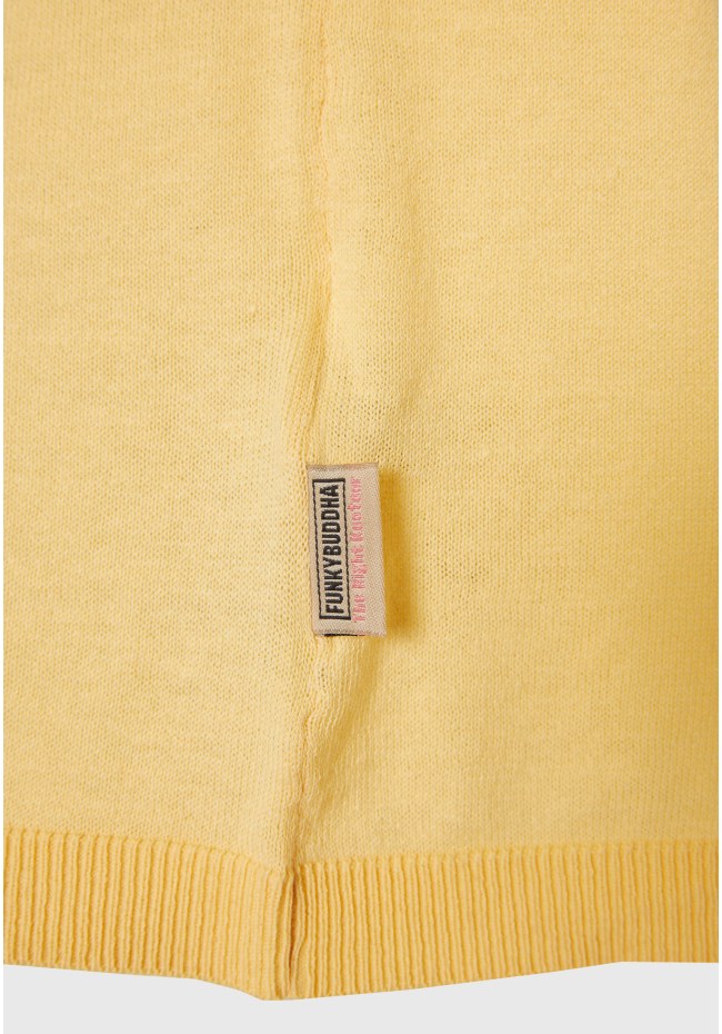 Γυναικεία linen blend lightweight πλεκτή μπλούζα