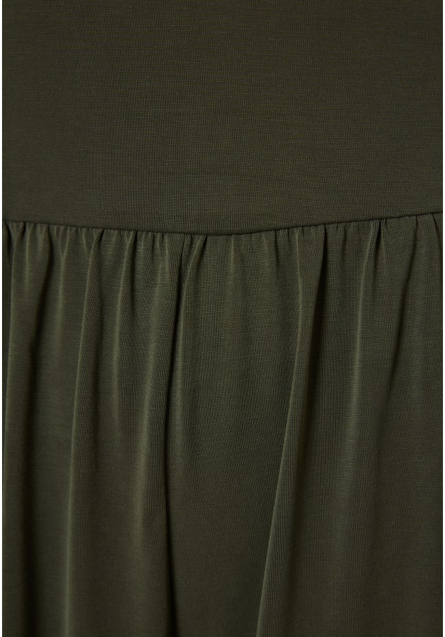Wide leg fit ολόσωμη φόρμα με πλαϊνά ανοίγματα
