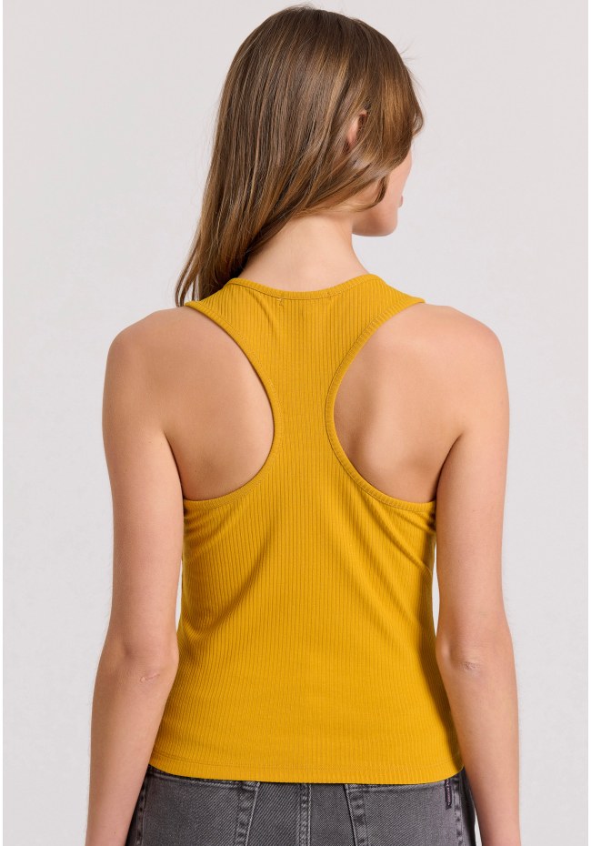 Tank top σε rib ύφανση