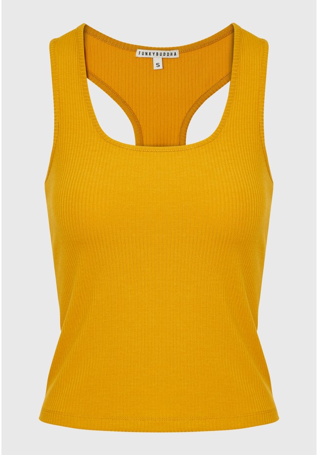 Tank top σε rib ύφανση