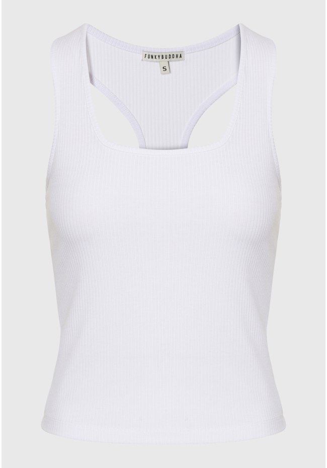 Tank top σε rib ύφανση