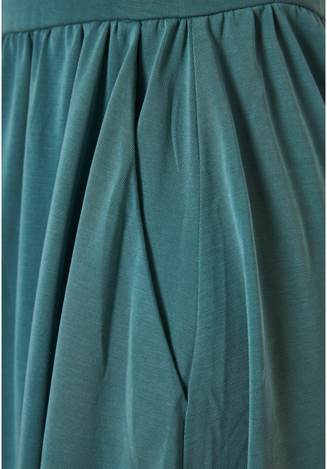 Mini dress with elastic waistband