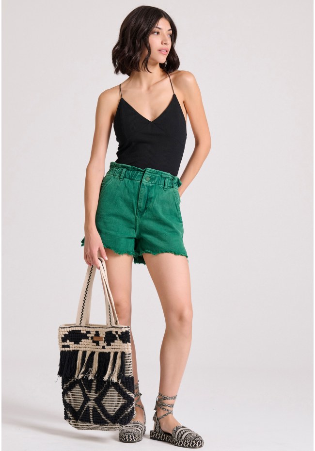 Κορμάκι σε rib ύφανση με ανοιχτή πλάτη